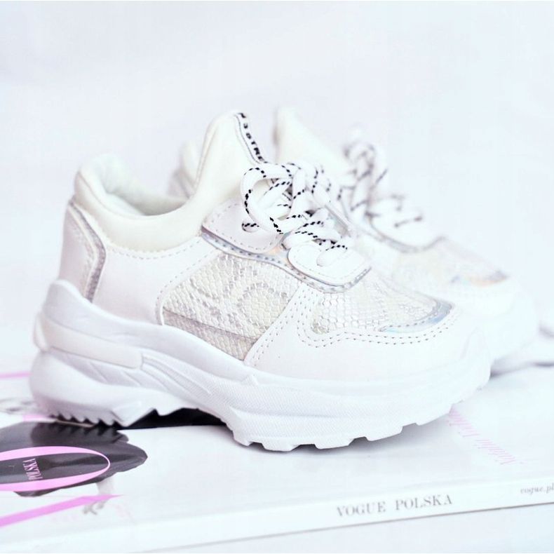 FRROCK Dječje sportske cipele White Snake Matylda bijela 1