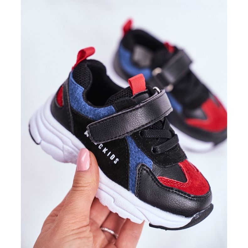 ABCKIDS Crne i mornarsko plave dječje sportske cipele Abcids B932104063 crno 2