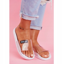 Ženske papuče Big Star prozirne bijele DD274A258 bijela 1