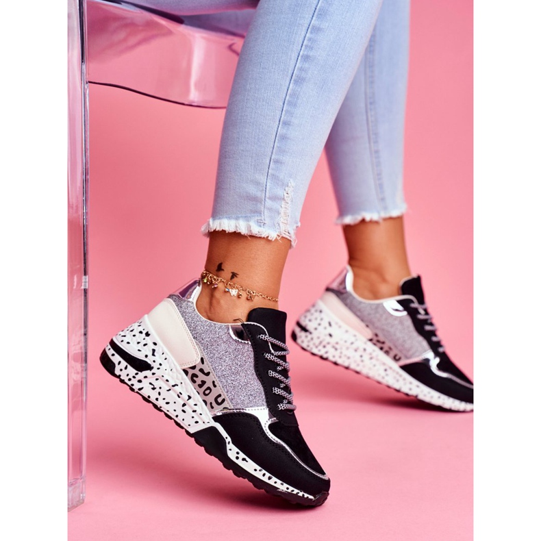 Ženske sportske cipele debele potplate crne Nokien crno 2