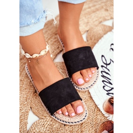 FRJ Klasične ženske papuče antilop crna Look Me Me crno 1