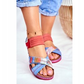 Ženske sandale Maciejka Multicolor 03375 Koža raznobojna 2