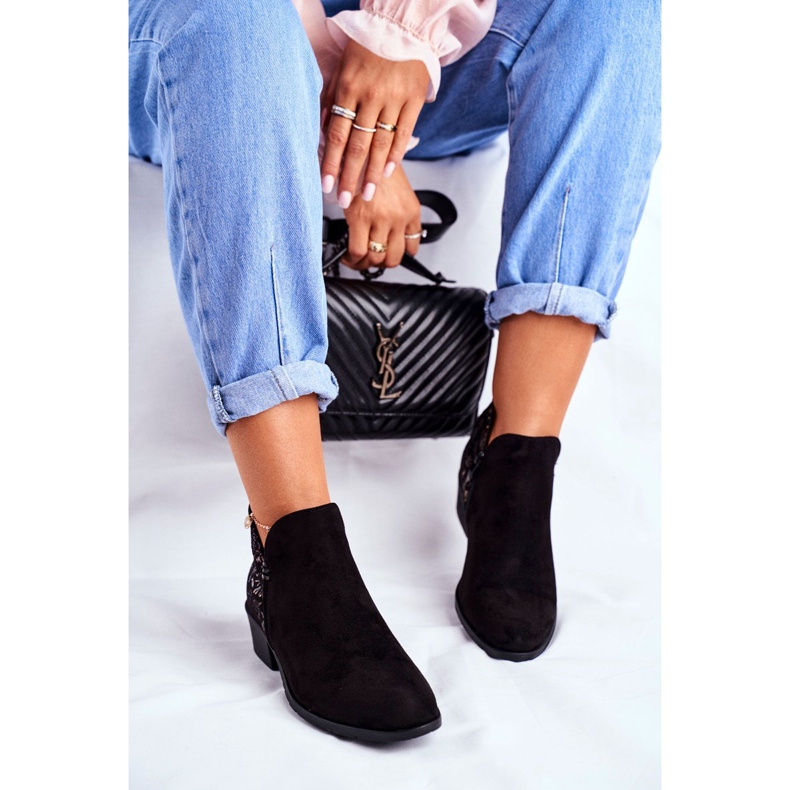 Ženske čizme na ravnu petu proljetne crne Elizabeth crno 1