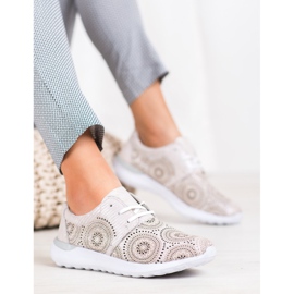 Filippo Kožne sportske cipele ružičasta 1