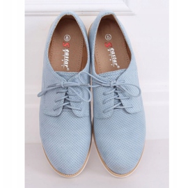 Ženske plave vezice na čipke T297 Plave plava 1