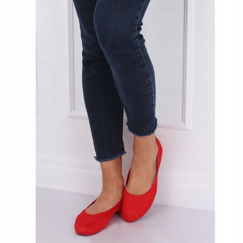 Meke crvene ženske balerinke NK17P Red crvena 2