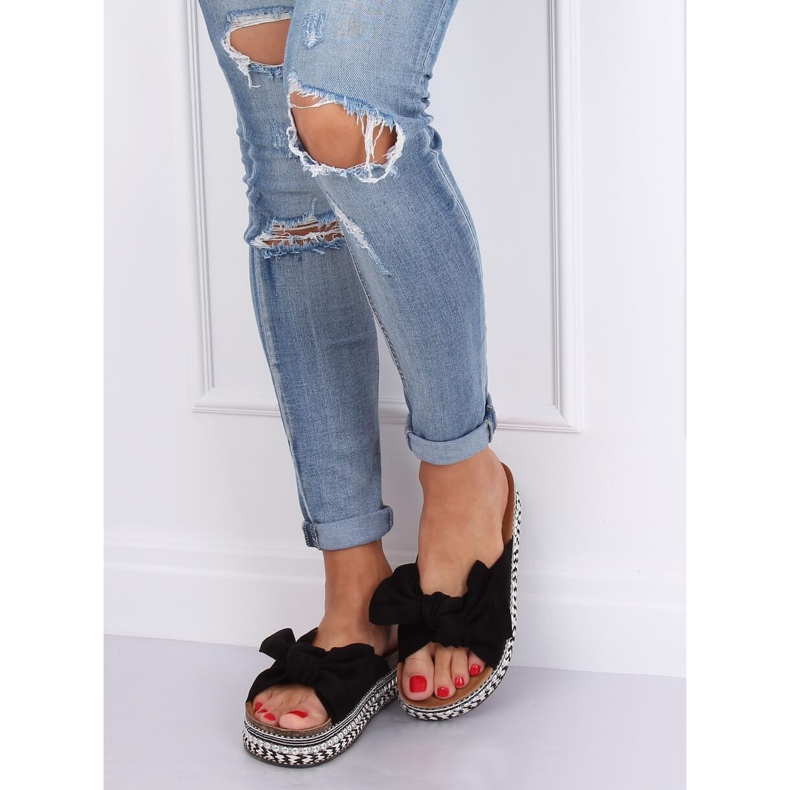 Crne ženske crne papuče LK29P Crne crna 2