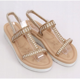 Ženske zlatne sandale HD-128 Gold zlatna 1