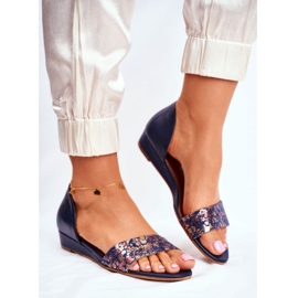 Ženske sandale Maciejka Kožna tamnoplava 1971. Nomara 1