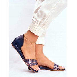 Ženske sandale Maciejka Kožna tamnoplava 1971. Nomara 2