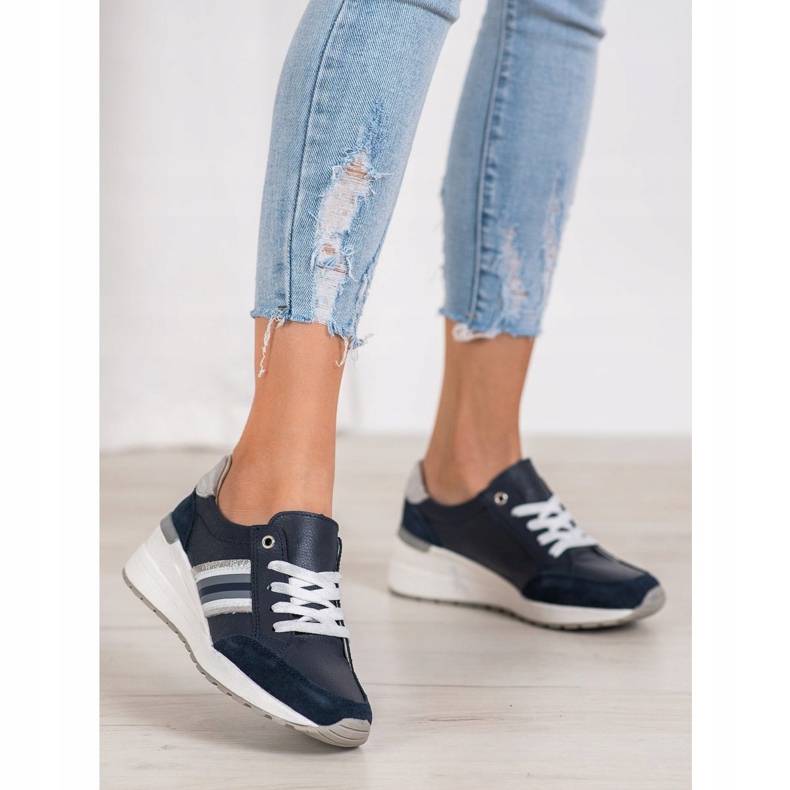 Filippo Kožne sportske cipele tamnoplava višebojan 1