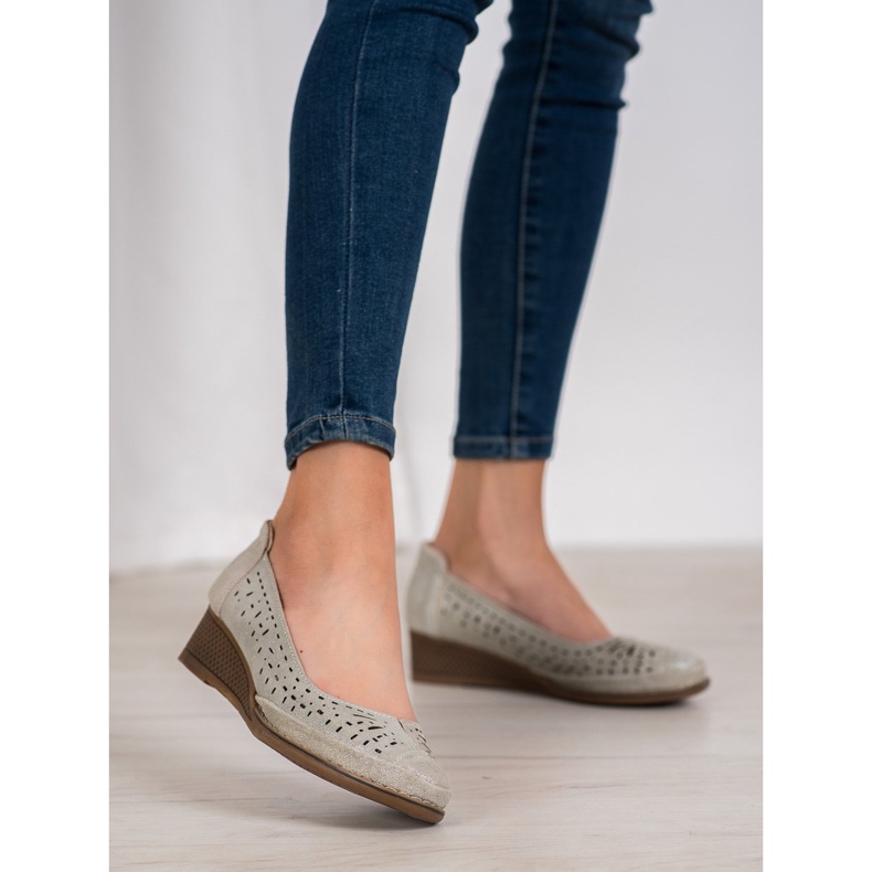 Filippo Kožne pumpe sa sjajem smeđa 1