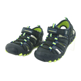 American Club DR04 / 20 dječačke sandale tamnoplava zelena 2