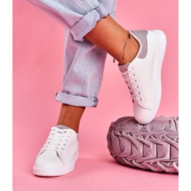 SEA Ženske sportske cipele bijele sa sivom petom Milly bijela siva 2