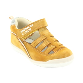 American Club GC12/20 dječačke sandale na čičak, žute žuta boja 1