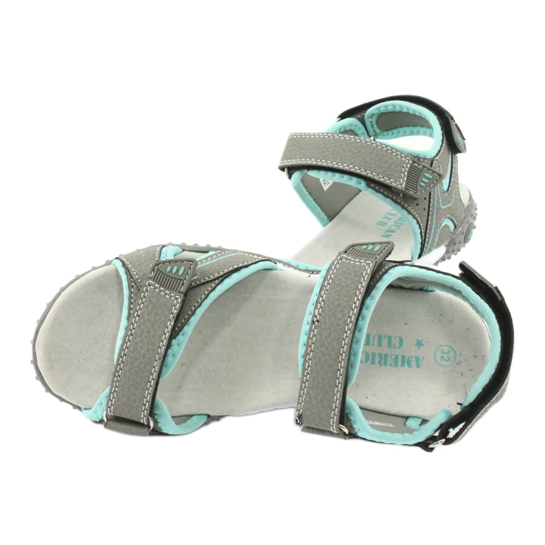 American Club Sport sandale odlična kožna umetak RL26/20 siva 4