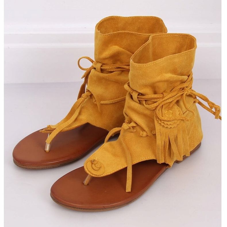 Japanke s gornjim dijelom meda SL1010P Žuta žuta boja 1