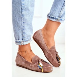 Ženske natikače Maciejka Kožna Bež 04494-04 / 00-5 1