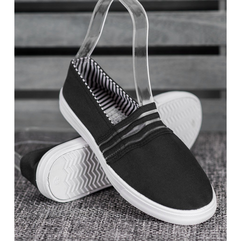 SHELOVET Udobne tenisice koje se navlače crna 2