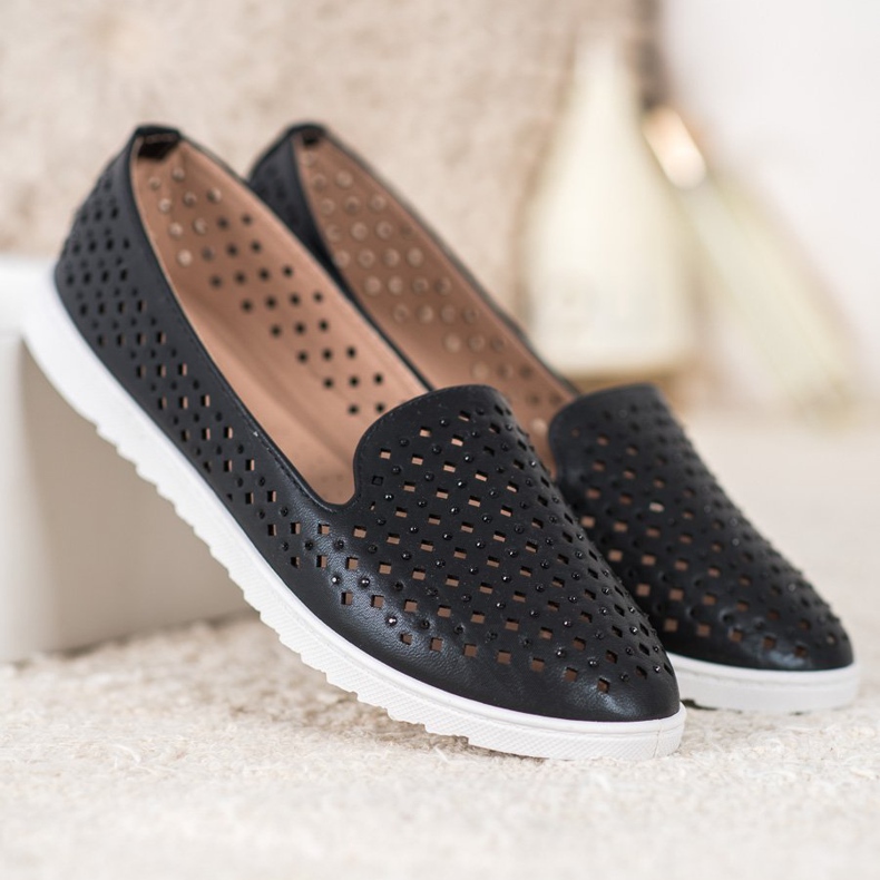 Renda Elegantni Lordovi s kristalima crna 1