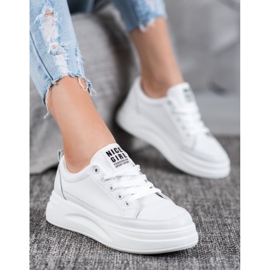 SHELOVET Tenisice na platformi The Nice Girl bijela 2