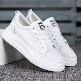 SHELOVET Tenisice na platformi The Nice Girl bijela 1