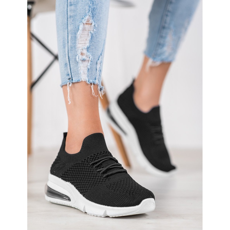 Sweet Shoes Tekstilne sportske cipele crna 2