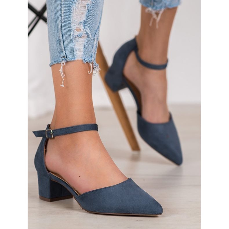 Small Swan Elegantne pumpe mornarsko plava 1