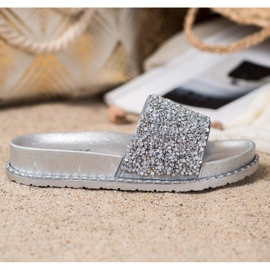 Papuče na platformi VINCEZA siva 2