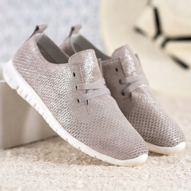 Kožne cipele sa sjajem VINCEZA bež 1