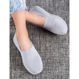 SHELOVET Udobni otvoreni sliponi siva 1