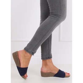 Tamnoplave papuče G186P Navy mornarsko plava 2