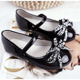 S.Barski Dječje crne balerinke s čičkom Barski Mindi crna 1