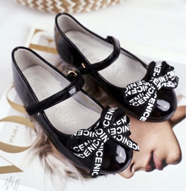 S.Barski Dječje crne balerinke s čičkom Barski Mindi crno 2