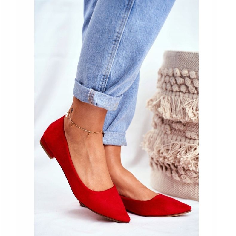 EVE Ženske balerinke u Spitz antilopu Red Westley crvena 1