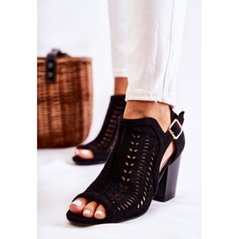 Bellucci Ženske čizme s izrezanom proljetnom crnom bojom izvan nas 1