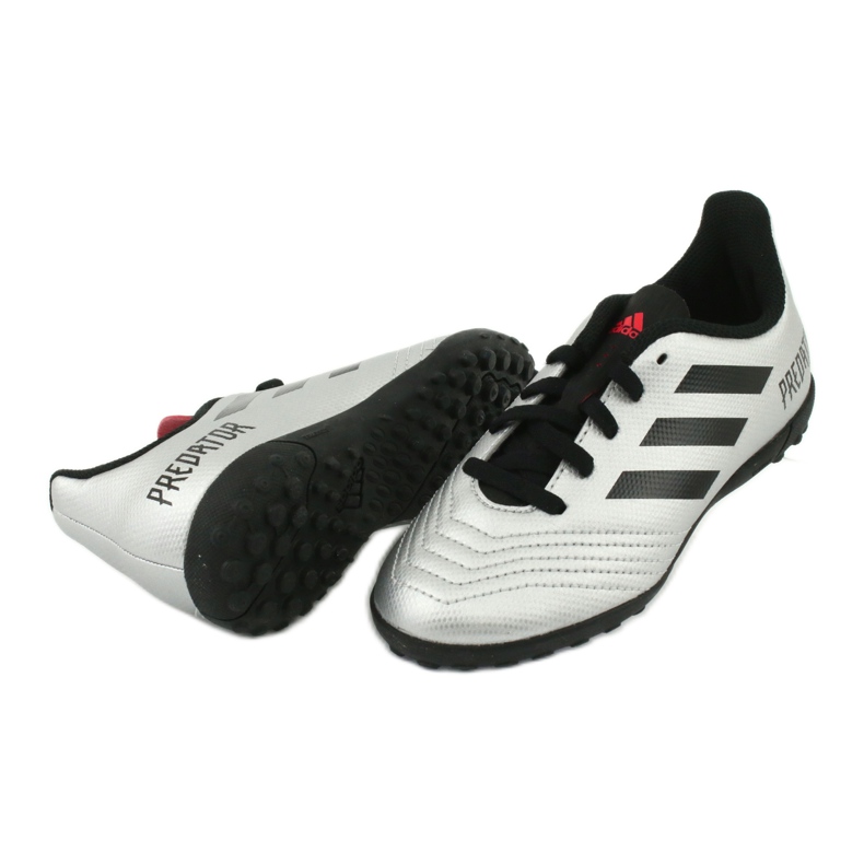 Kopačke Adidas Predator 19.4 Tf Jr G25825 srebro 4