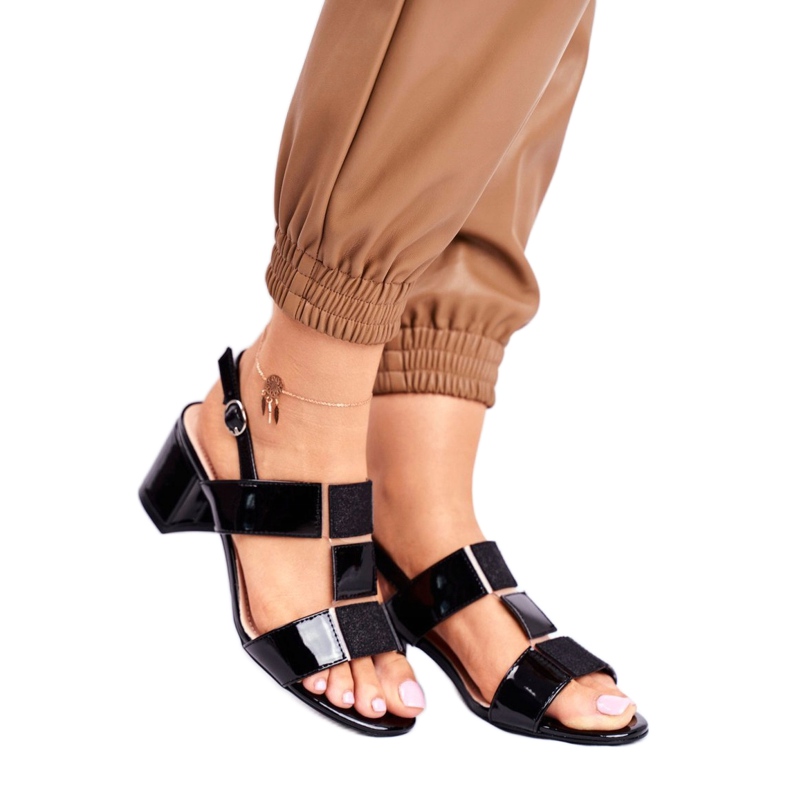 Sandale s niskim potpeticama Sergio Leone SK910 crna 1