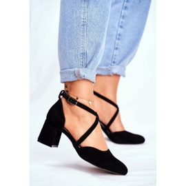 Ženske pumpe Maciejka kožna crna 04070-01 crno 1