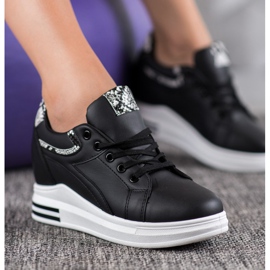 Lovery Tenisice na klin crno 1