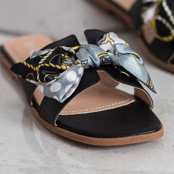 SHELOVET Elegantne papuče crna 2