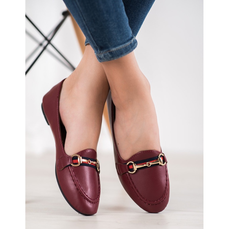 Clowse Modni lordovi s eko kožom crvena 1