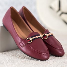 Clowse Modni lordovi s eko kožom crvena 2