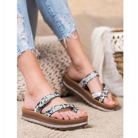 Comer Papuče na modnoj platformi raznobojna 1