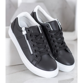 SHELOVET Crne tenisice s patentnim zatvaračem crna 1