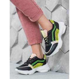 Marquiz Tenisice s neonskim umetcima crno raznobojna 2