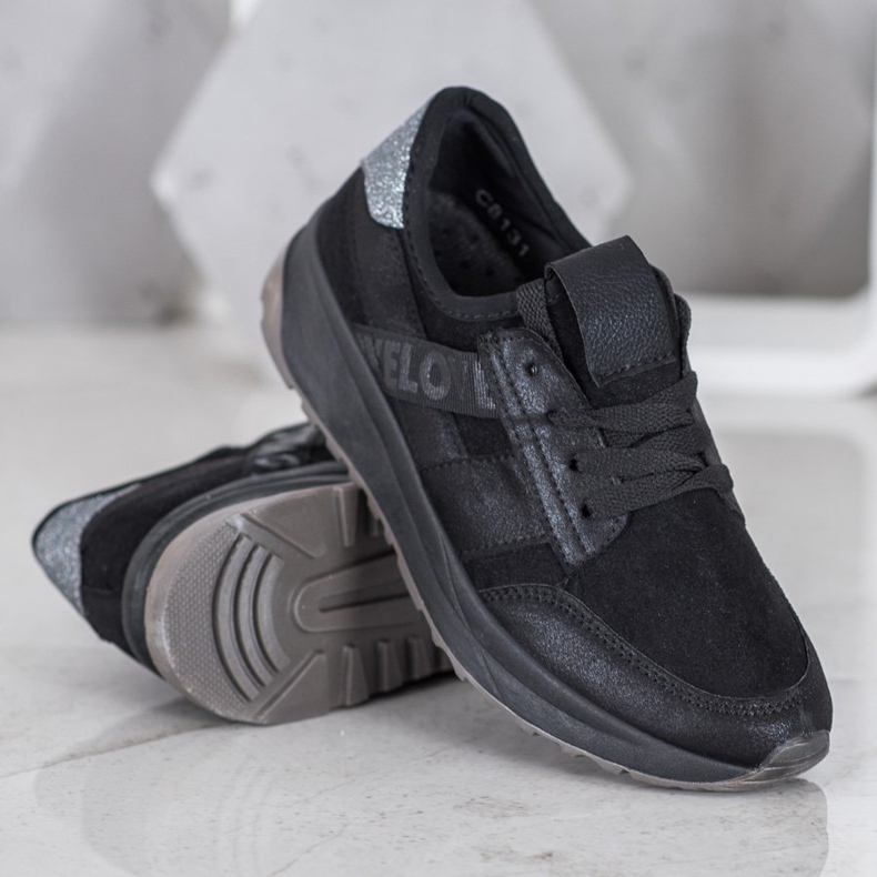 SHELOVET Crne sportske cipele crno 1