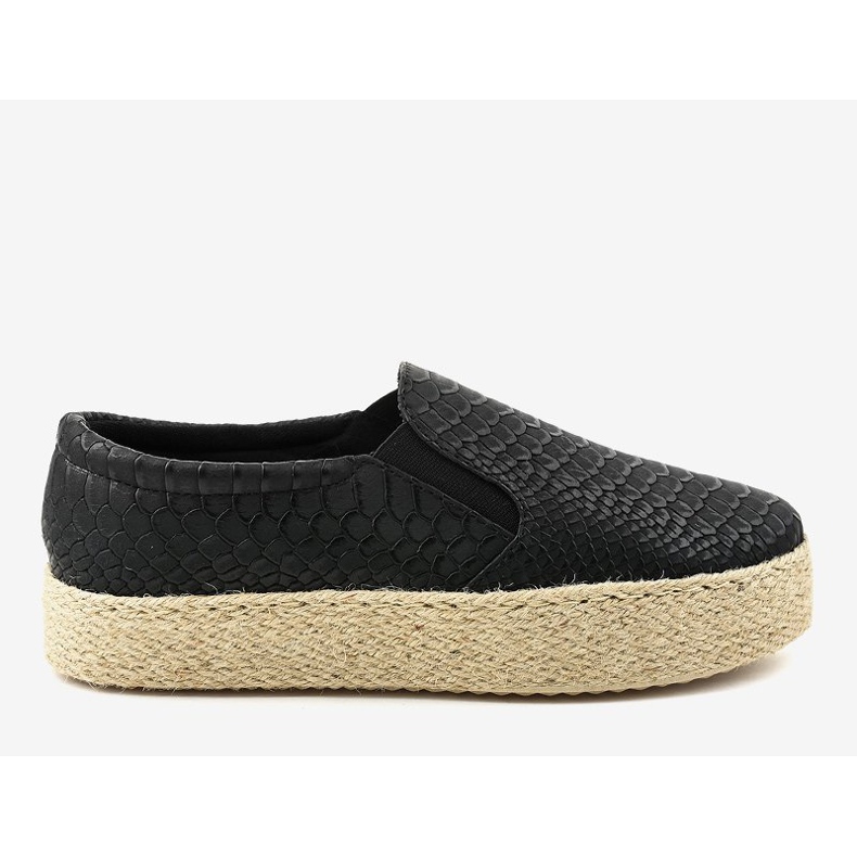 Crne klizne espadrile 6140 crno 2