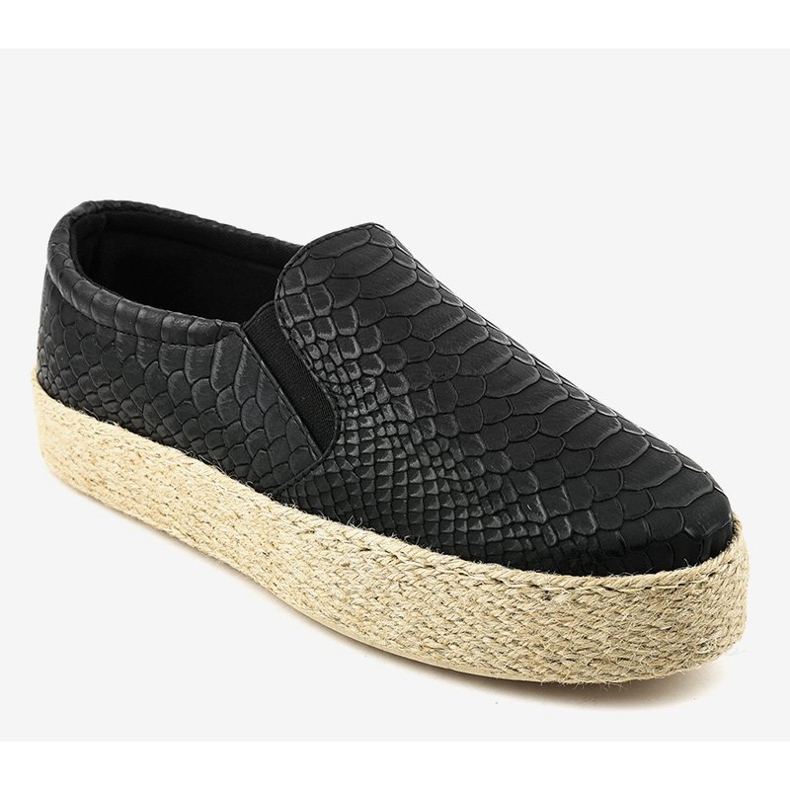 Crne klizne espadrile 6140 crna 1