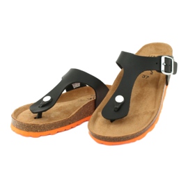 Medicinske papuče BIOX Gerona crne crna narančasta 2